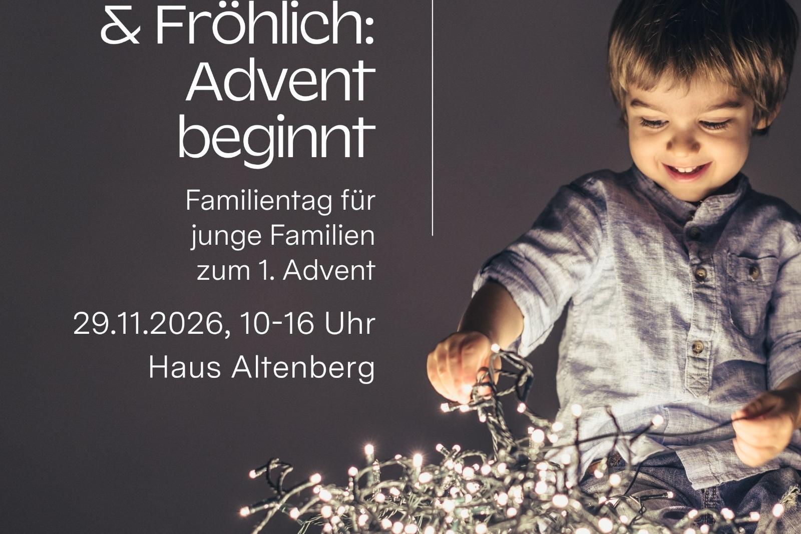 Titelbild für die Veranstaltung Wachsam und Fröhlich: Advent beginnt