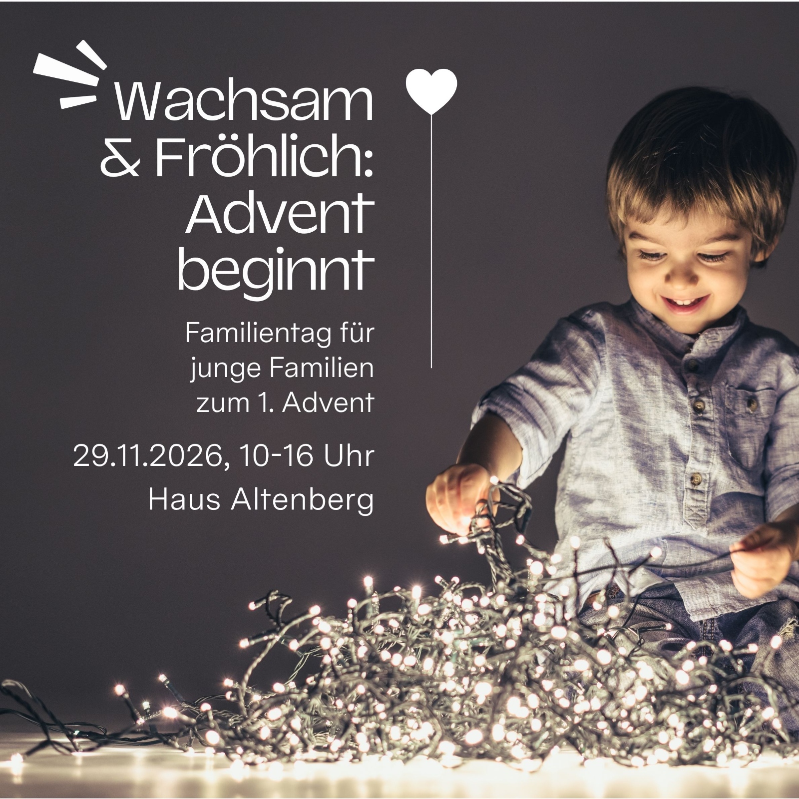 Titelbild für die Veranstaltung Wachsam und Fröhlich: Advent beginnt