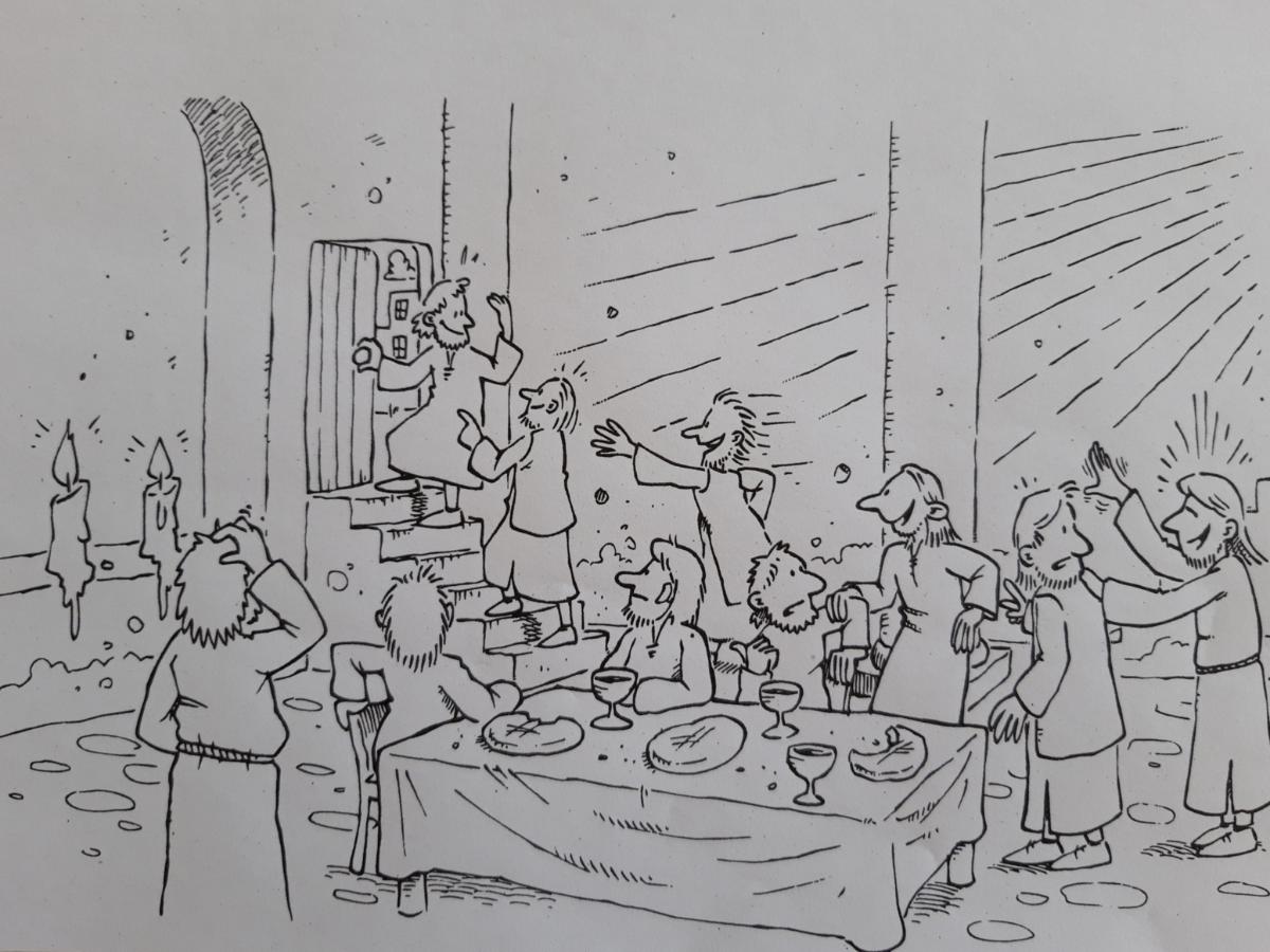 Ideen aus Kiste: Pfingsten Bibelbild 1