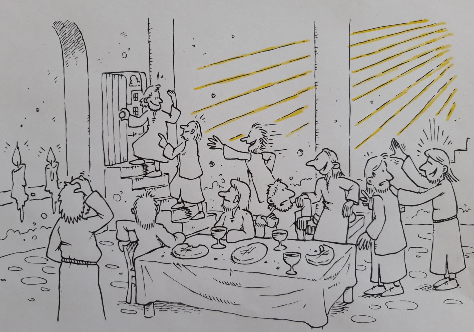 Ideen aus Kiste: Pfingsten Bibelbild 2