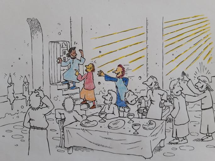 Ideen aus Kiste: Pfingsten Bibelbild 3