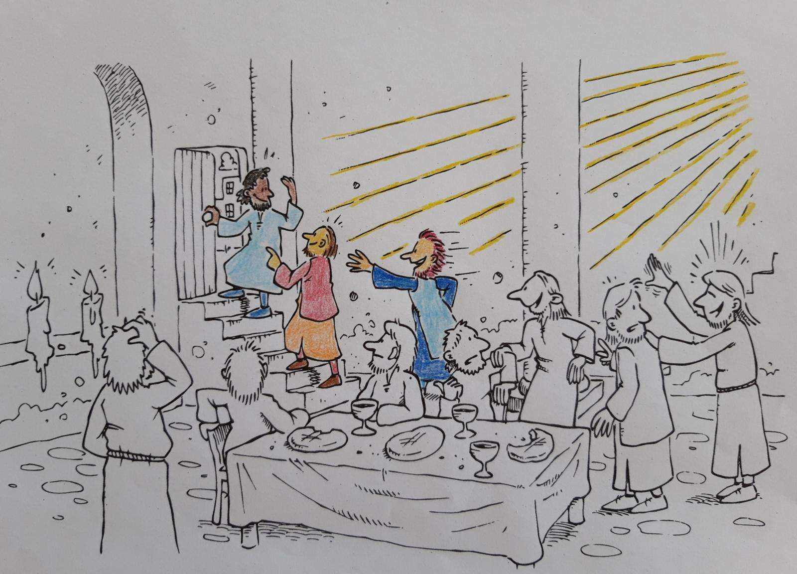 Ideen aus Kiste: Pfingsten Bibelbild 3