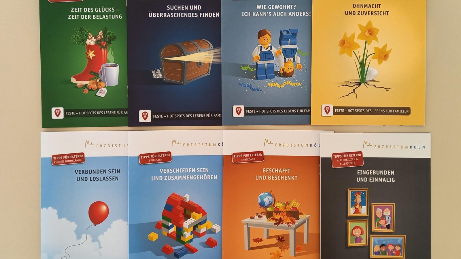 Cover aller Hefte 'Feste: Hot Spots des Lebens für Familien' (c) EBK Feste - Hot Spots des Lebens für Familien - 8 Hefte