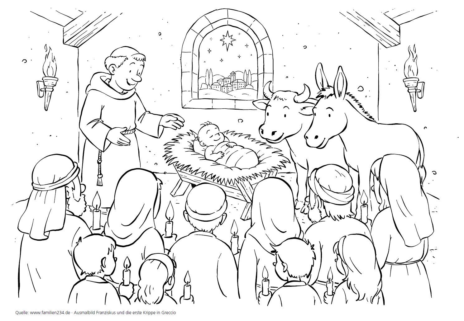 Franziskus Weihnachten in Greccio