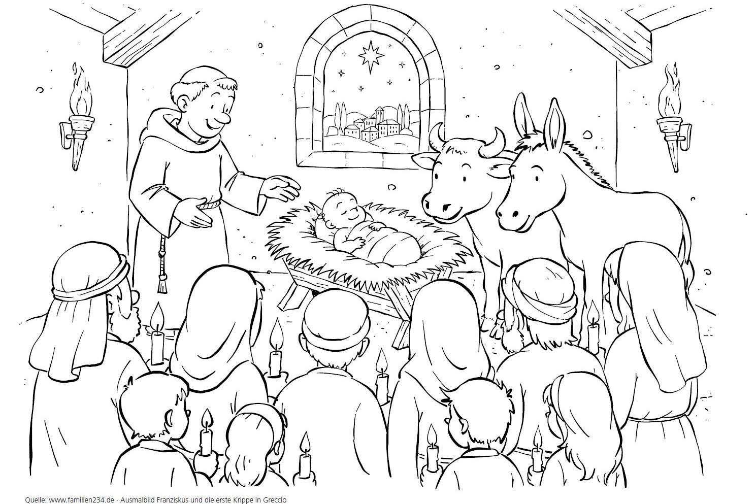 Franziskus Weihnachten in Greccio