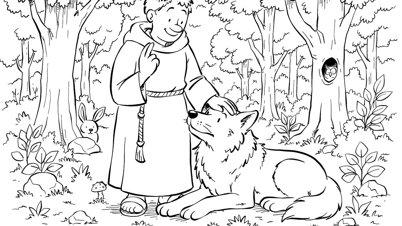 Franziskus und der Wolf von Gubbio