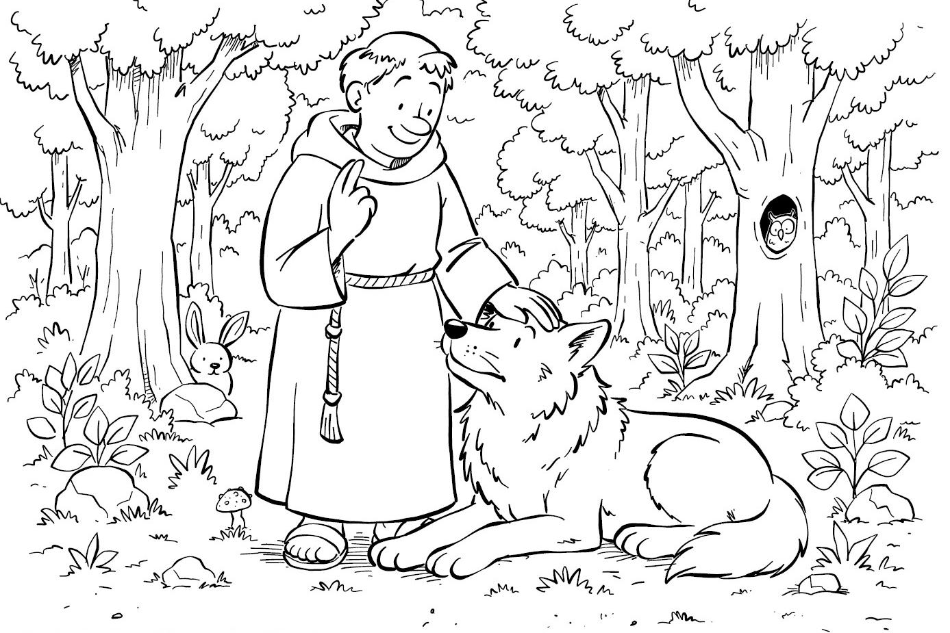 Franziskus und der Wolf von Gubbio