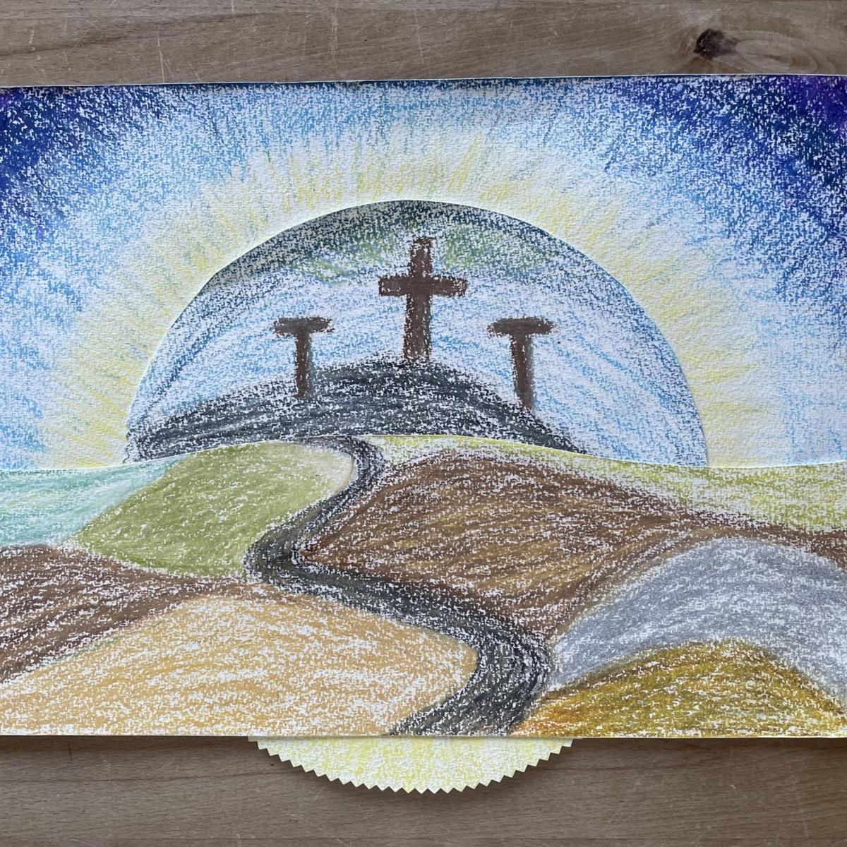 Anleitung Drehbild zu Karfreitag und Ostern