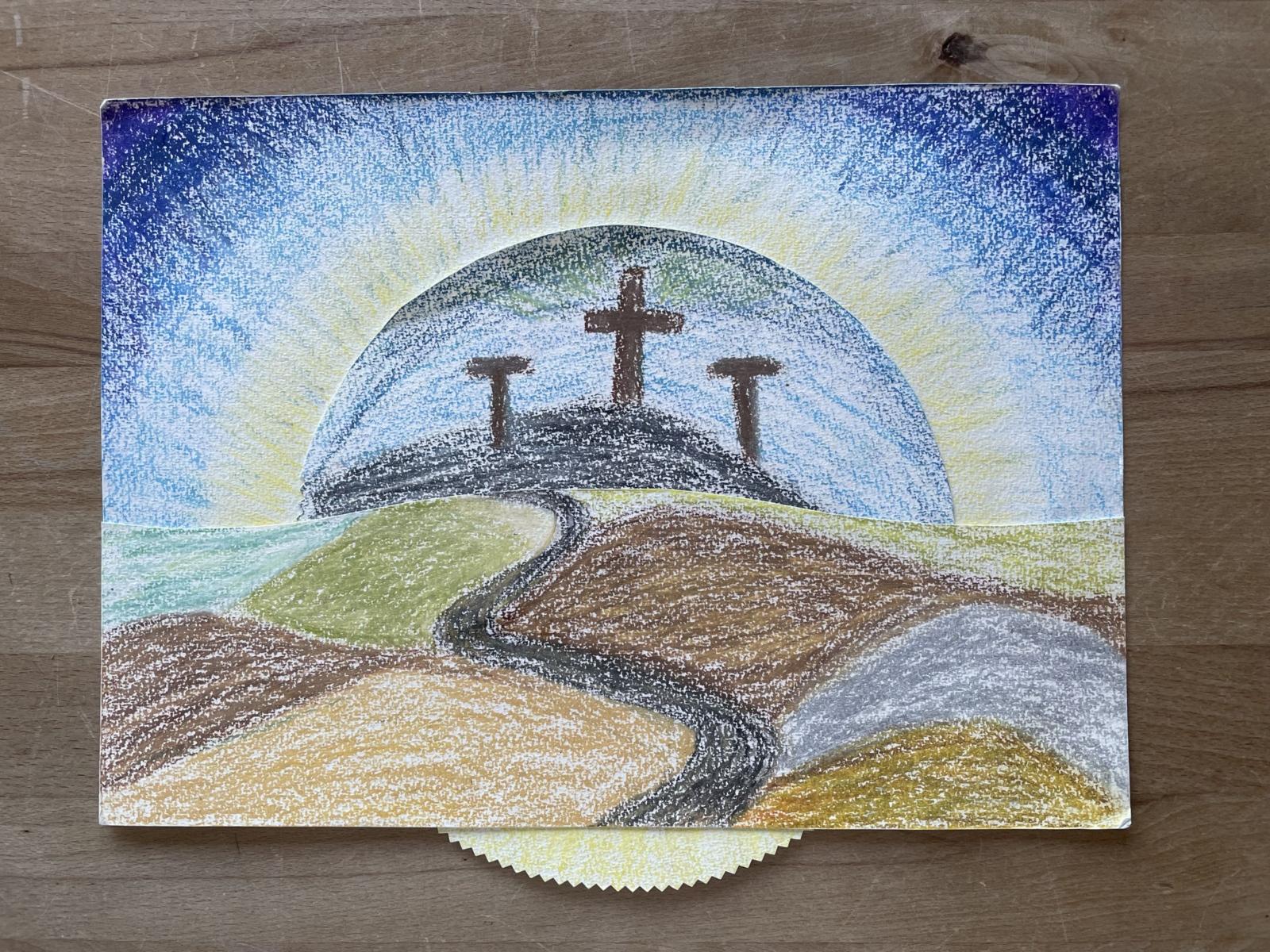 Anleitung Drehbild zu Karfreitag und Ostern