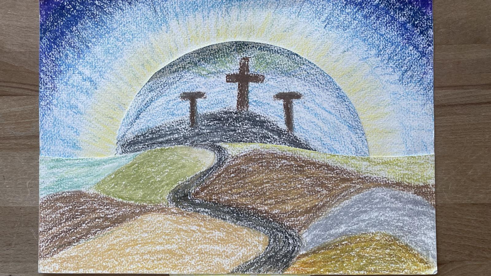 Anleitung Drehbild zu Karfreitag und Ostern