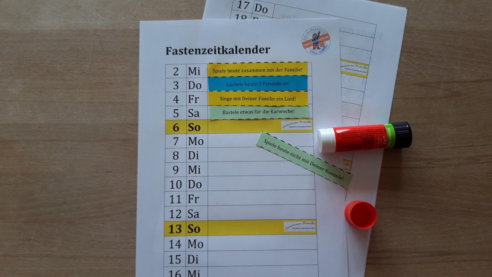 Fastenzeitkalender