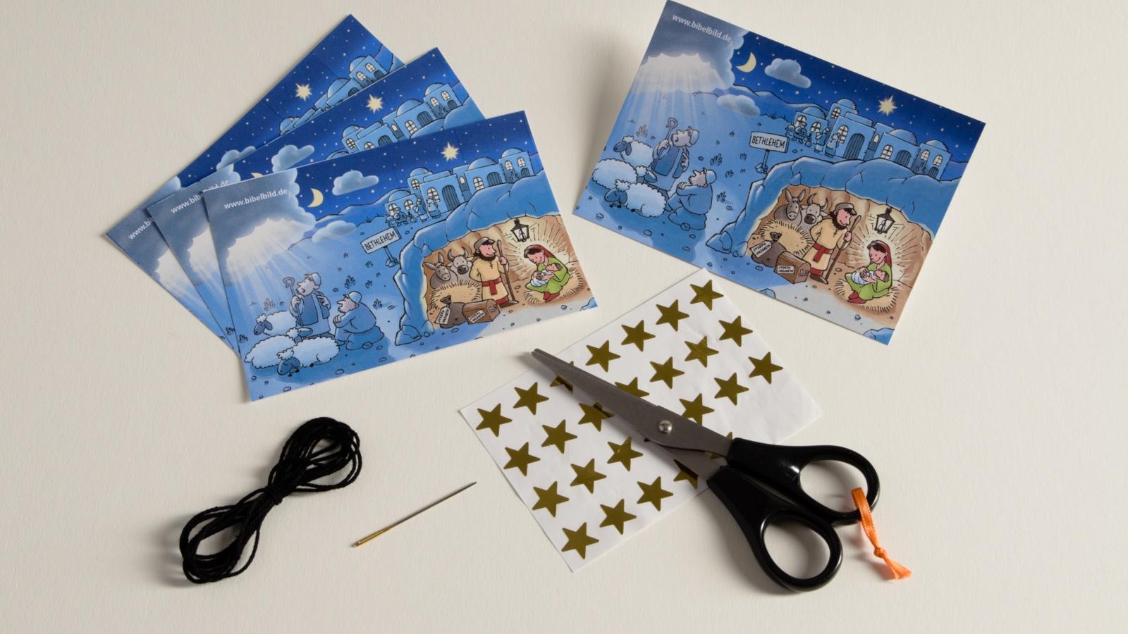 familien234 basteln Weihnachten Stern-Weihnachtskarte_01