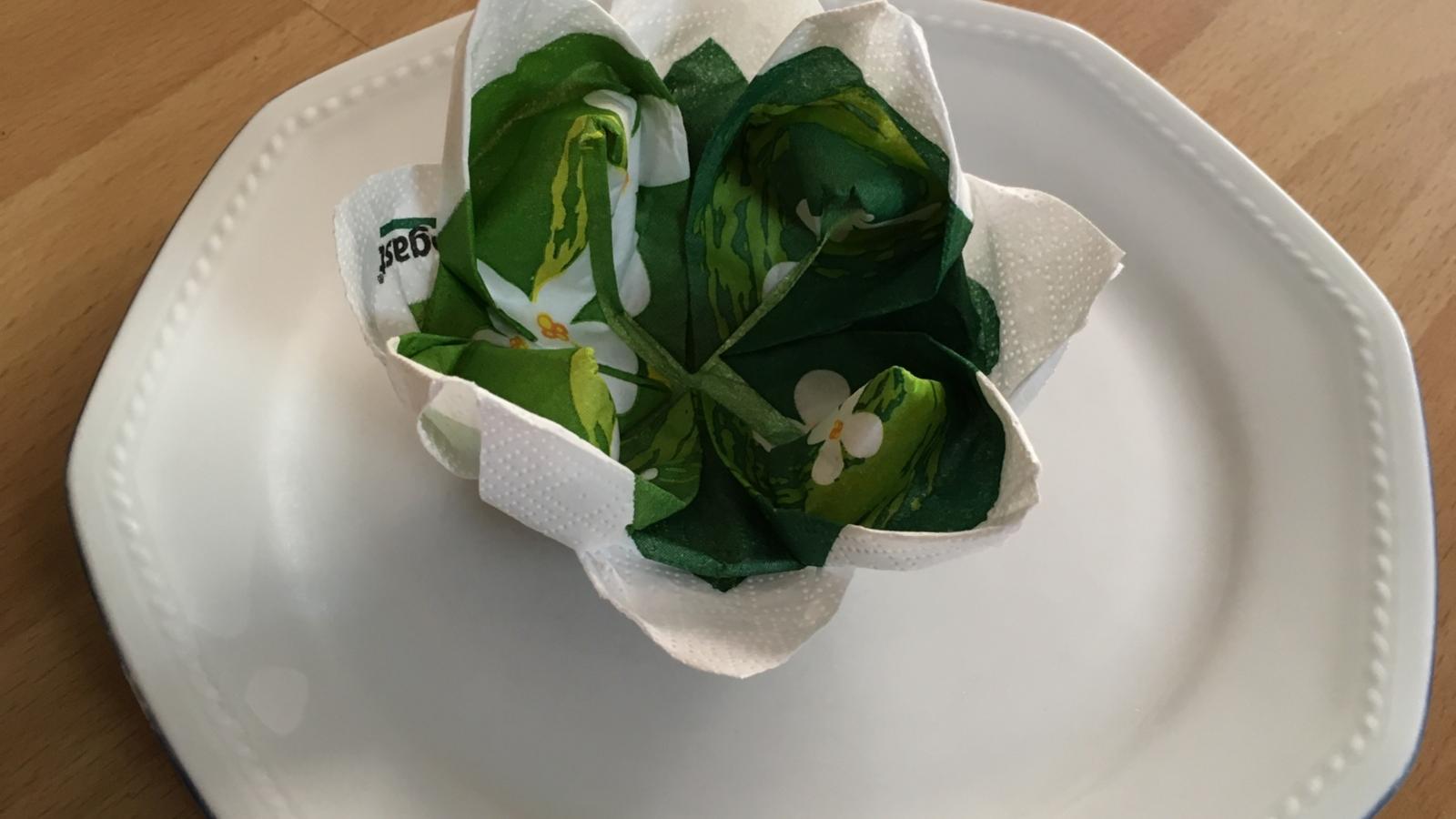 Schöpfung Tag 3 Serviette 7