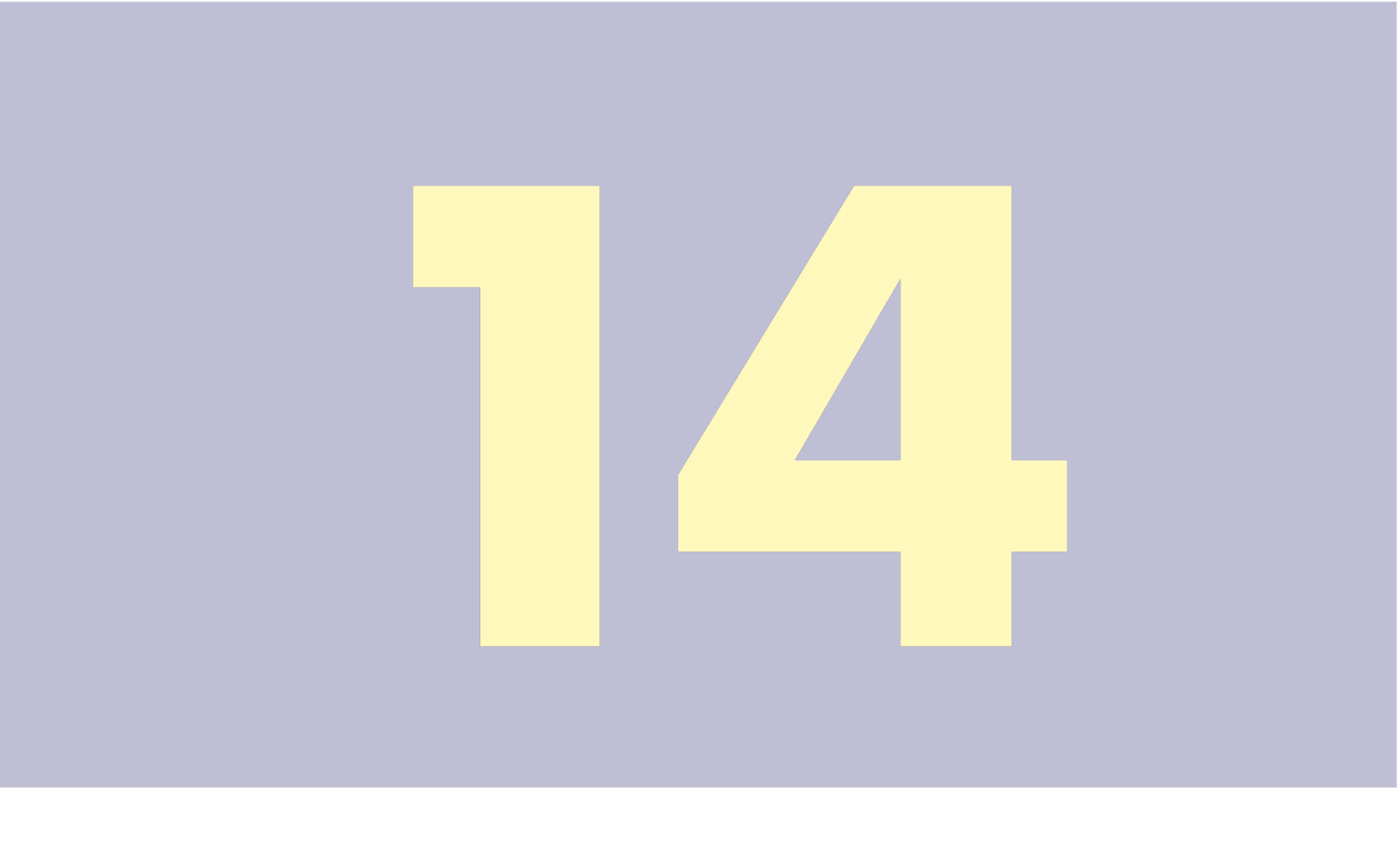 14. Tür zu