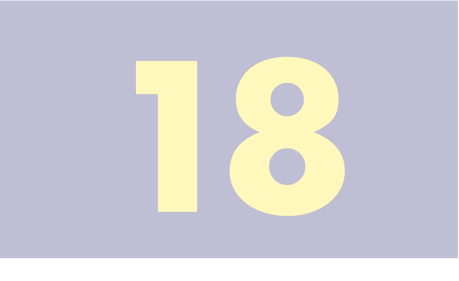 18. Tür zu
