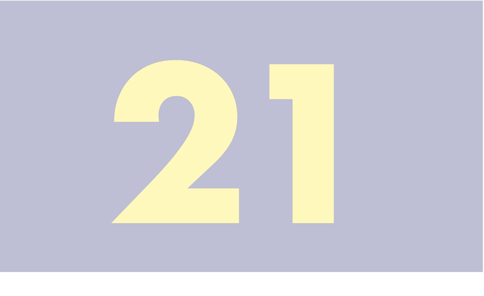 21. Tür zu