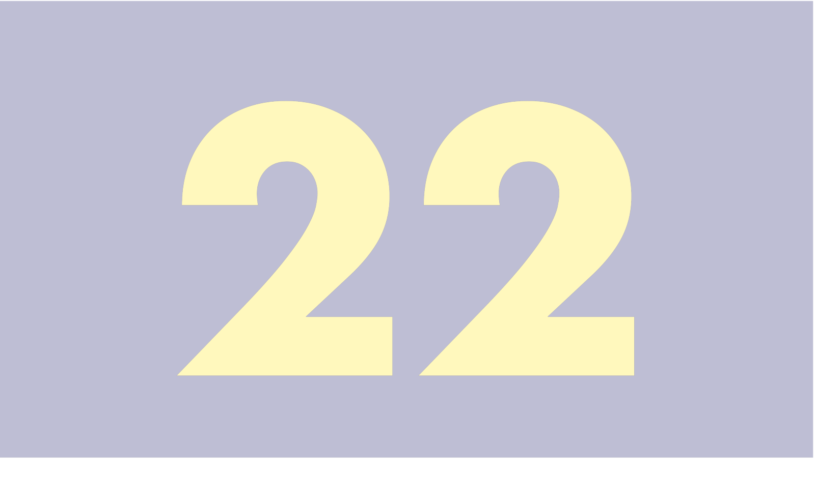 22. Tür zu