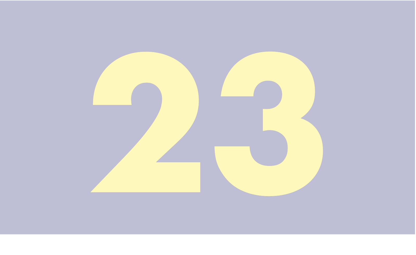 23. Tür zu