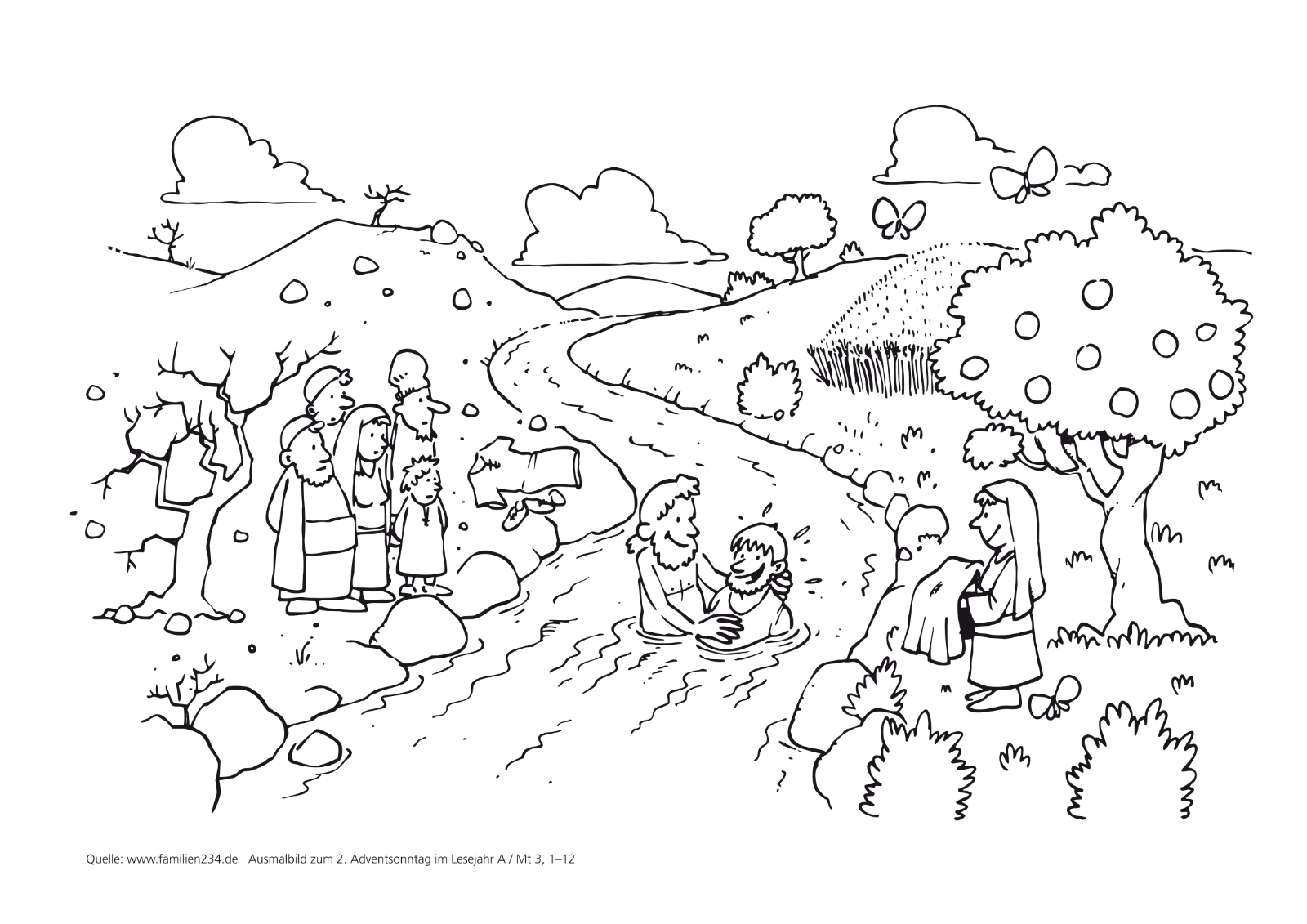 Vorschaubild zum Ausmalbild vom 2. Advent