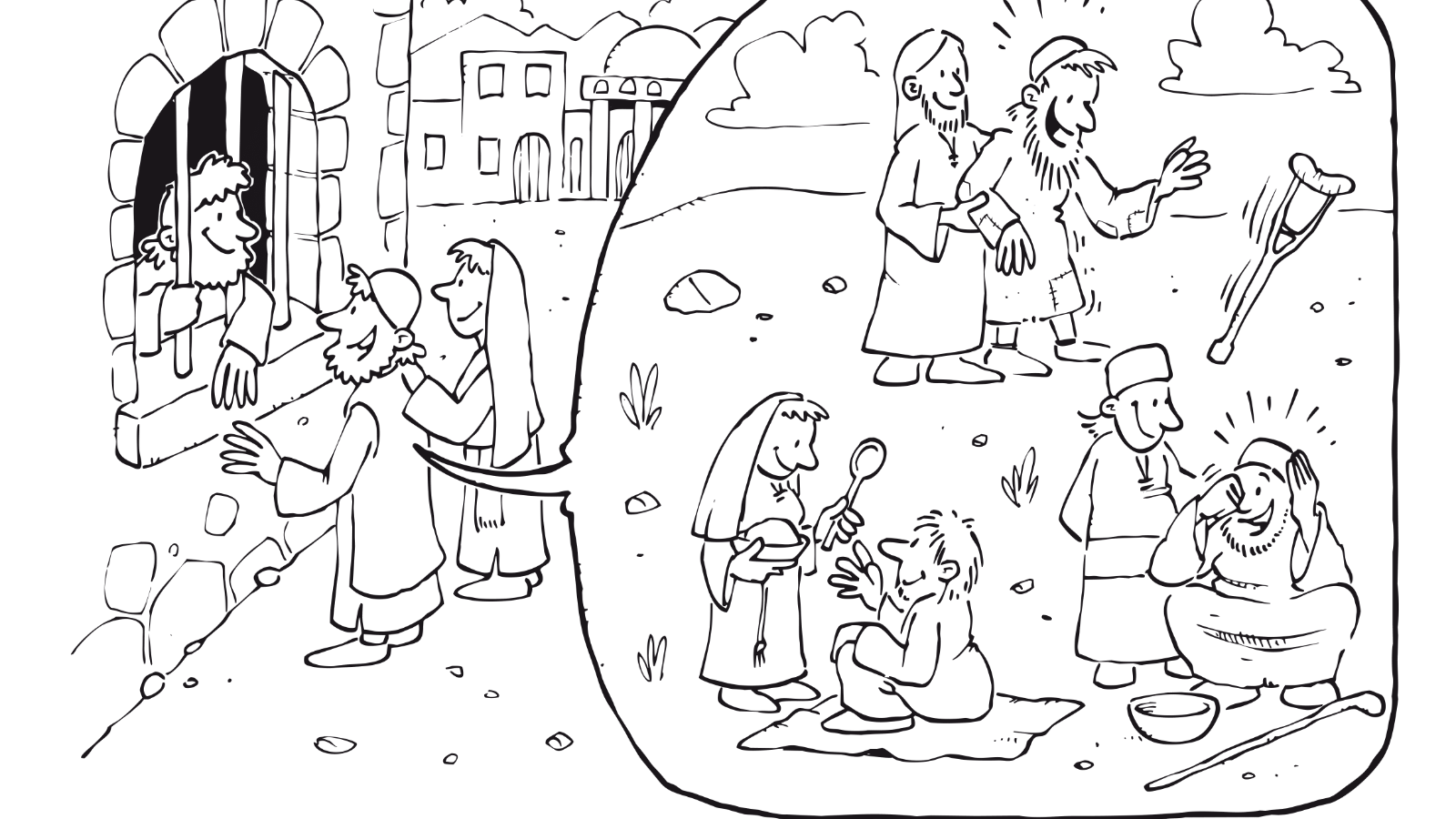 Vorschaubild zum Ausmalbild zum 3. Advent