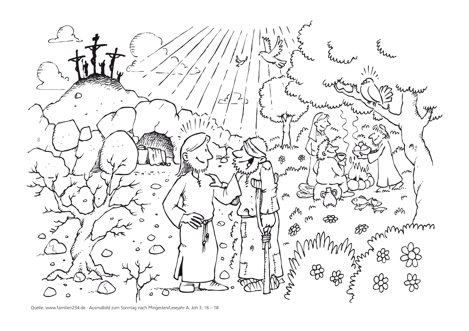 Vorschaubild zum LesejahrA_Dreifaltigkeitssonntag (c) Erzbistum Köln Vorschaubild zum LesejahrA_Dreifaltigkeitssonntag