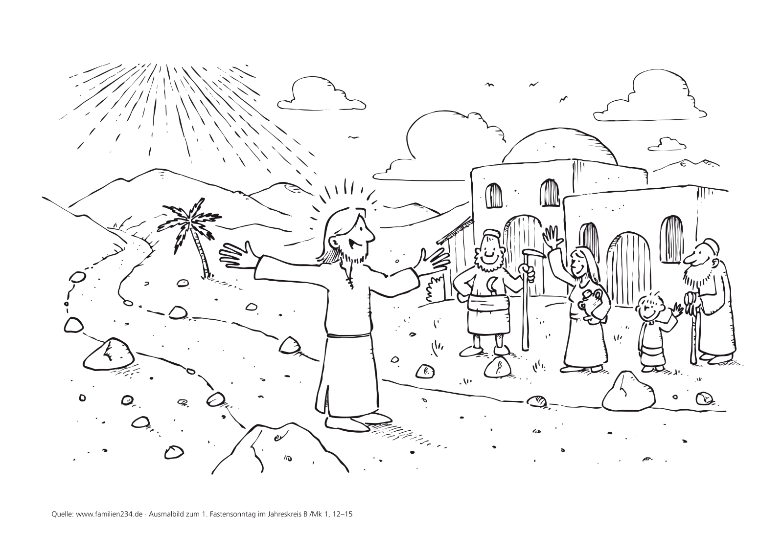 LesejahrB_1. Fastensonntag im Jahreskreis